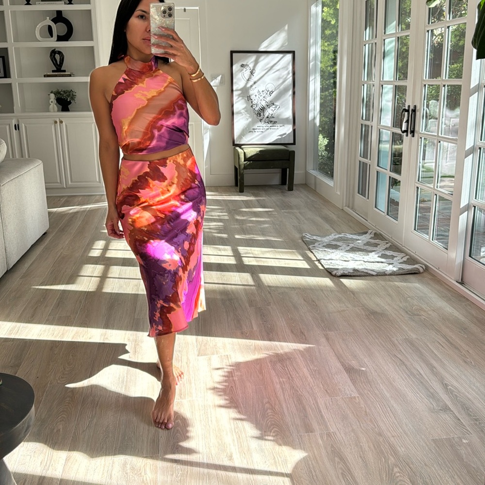 Sigrid Olsen Multicolor Skirt Set